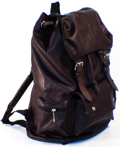 AM Landen Soft PU Backpack School Bag Travel Bag Upgraded Version Ship From US