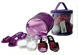 Small Miracles Girl's Glamour Lavender Satin Shoe Tote Set