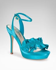 Katrina Satin Ruffle Sandal