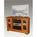 Kittery Point Corner TV Stand with Open Shelf Center Finish: Distressed Natural, Hardware: Pewter