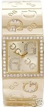 GUESS? Women's Gold-Tone Crystal Accented Watch #96049L