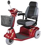 Mid-Range Three Wheel Scooter, Burgudy