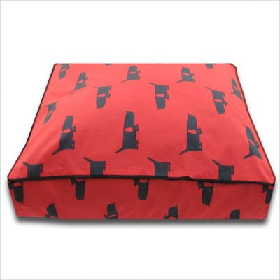 Large Rectangle Dog Bed in Funky Mutt