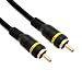 High Quality Composite Video Cable, RCA Male, Gold-plated Connectors, 50 foot