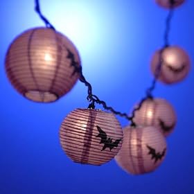 Purple Bat Lantern String Lights