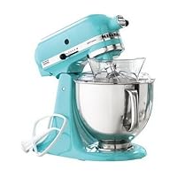 KitchenAid KSM150PSAQ Stand Mixer, Martha Stewart Blue Collection Artisan 5 Qt. Aqua Sky