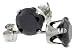 Black CZ 1/2 Carat Size Brilliant Cut Stud Earrings