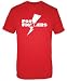 Foo Fighters - Men's Lightning Bolt Adult T-Shirt in Red