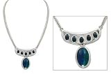  : AZURITE NECKLACE HARMONY 17.7 L X 0.8 W