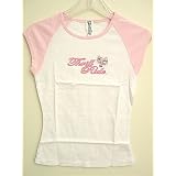 Thrill Ride French Kitty Tattoo Baby Doll Top White with Pink - Matching Pants and Hoodies in our... at Thrill Ride