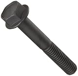 Metric Class 10.9 Phosphate & Oil Finished Steel Flange Screw, Hex Drive, M12 - 1.75, 80 mm Len