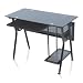 Levv Glass Computer Workstation - Black