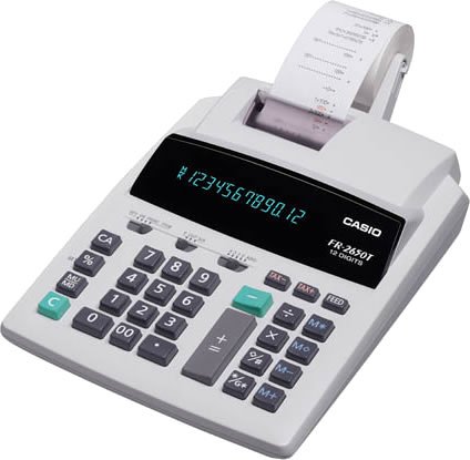 カシオプリンター電卓 FR-2650T-WE