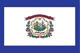 Valley Forge Nylon West Virginia State Flag, measures 3-Foot x 5-Foot