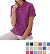 Devon & Jones - Ladies' Short Sleeve Pima Pique Polo (D100W) Devon & Jones - Ladies' Short Sleeve Pima Pique Polo (D100W)