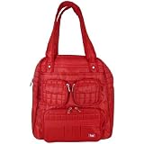 Bright Red Lug Koie Puddle Jumper Ideal Travel Tote with pockets galore