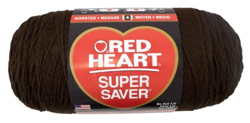 Red Heart E302B.0365 Super Saver Jumbo Yarn, Coffee
