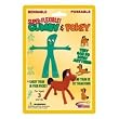 Pocket Size Retro Gumby and Pokey Bendable Figure Set