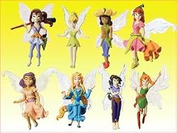 Disney Fairies Tinker Bell and Friends Charms Series 1: Cell Phone Strap - 6 Figures