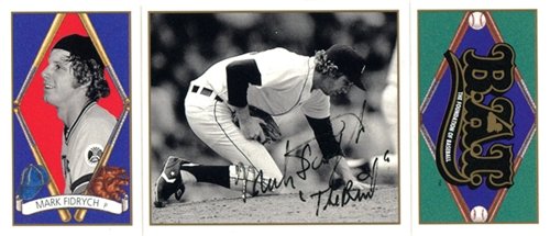 Mark Fidrych ''The Bird'' Autographed/Hand Signed 1993 UpperDeck No.50 Detroit Tigers Baseball BAT C