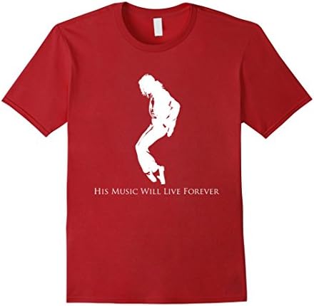 Men's His music will live forever Small Cranberry