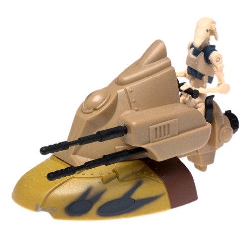 41VAHG4RNHL STAR WARS EPISODE I  ARMORED SCOUT TANK w/ BATTLE DROID 
