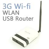 ALFA Portable Wireless 802.11N Router for AWUS036H/3G Modem Support USB 3G Dongle, WPS (1x USB, 1x LAN, 1x WAN)