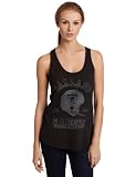 NFL Women's Oakland Raiders Solid Vintage Racerback Tank (Black Wash, Medium)