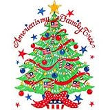 American Christmas Tree Adult Sweatshirt