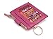 Ogem Womens and Girls Leather Peach Heart Thin and Fashion Card Wallet Useful Credit Card Wallets Small Compact Purse with Key Chain and Zipper