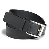Lee Men's 1 1/2" Smooth Bridle Leather Belt, Black, 44