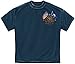 Navy T-Shirt Double Flag Eagle Navy Shield Navy
