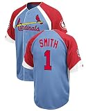 Majestic Ozzie Smith St. Louis Cardinals Cooperstown Embroidered Wheelhouse Jersey (M=40)