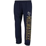 MLB adidas Milwaukee Brewers Youth Navy Blue Word Plus Fleece Sweatpants (Medium)