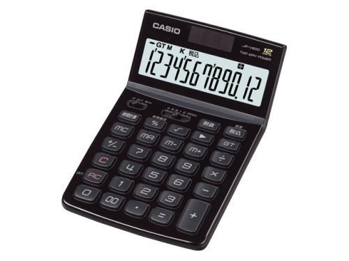 カシオジャスト型電卓 JF-V200-BK-N