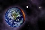 In This Artist's Visualization, the Earth is Shown at the Outer Edges of the Known Solar System , 72x48