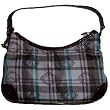 Women's Liz Claiborne Purse Handbag Plaid O Heritage Mosaic O w/ Key Chain