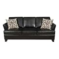 Simmons Urban Black Soft Leather Sofa