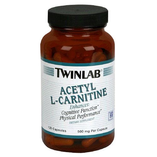 Childrens Toyshop  Health & Personal Care : TwinLab Acetyl L-Carnitine, 500 mg, Capsule, 120-Count Bottle