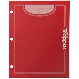 Trapper Folder, 2-pocket, Paper, Red (72187)