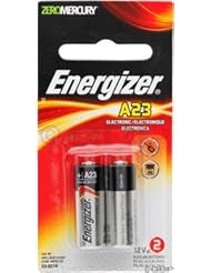 Energizer ENERGIZER A23 12V BATTERY 2-PKZERO MERCURY