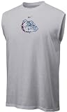 Gonzaga Bulldogs Adult Grey College Logo Sleeveless T Shirt By Nike Team Sports