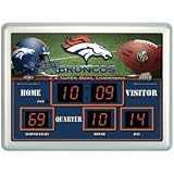 Denver Broncos Clock - 14''x19'' Scoreboard