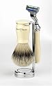 Edwin Jagger Imitation Ivory Chatsworth 3 Piece Shaving Set