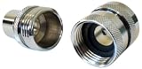 Water Right QC-100-20PKRS Solid Brass Quick Connect Hose Set - Chrome Plated
