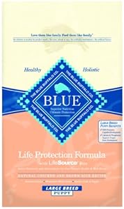 Blue Buffalo Large Breed Puppy Dry Food, Chicken and Rice Recipe, 30-Pound Bag