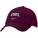 Nike Mississippi State Bulldogs Maroon Campus Adjustable Hat