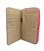 Buxton Coupon and Receipt Organizer Wallet with Card Slot Compartment (Pink)