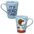 "It's Hero Time" -- Snoopy -- Peanuts Sculpted Coffee Mug