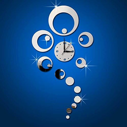 Haiqingor Fashion Personality Living Room Wall Stickers Bedroom Television Background Decoration Mirror Circle Sticker Clock Z054 Decal